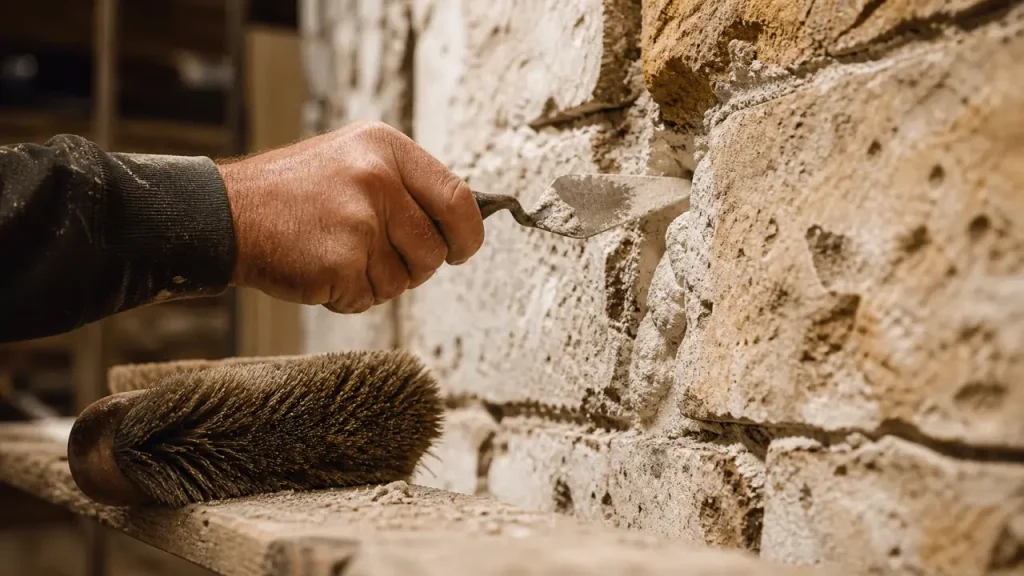 Jointage mur en pierre : la chaux, les 2 à 3 cm à dégarnir et les erreurs qui fissurent