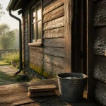 Maison en bois entretien : grisonnement naturel, brossage annuel du bardage
