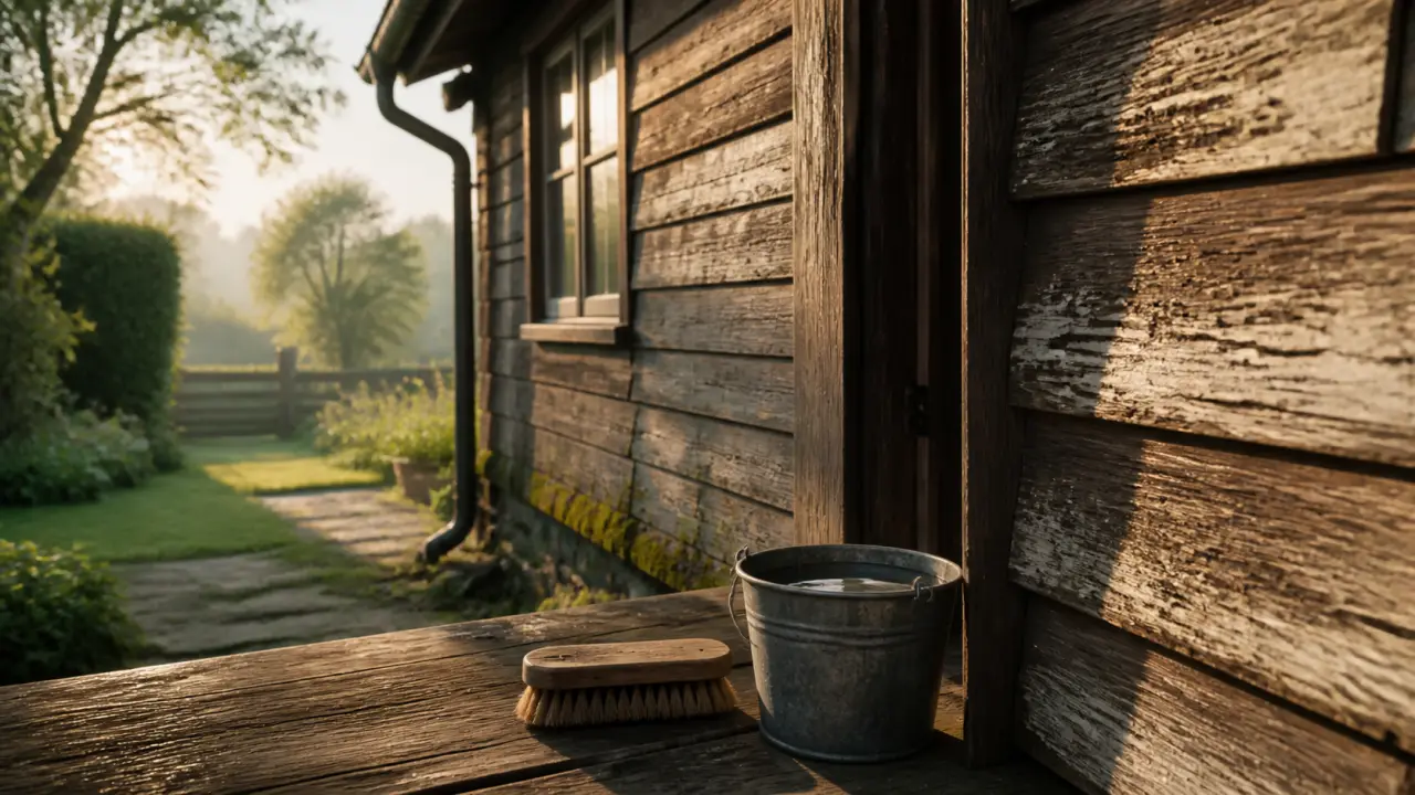 Maison en bois entretien : grisonnement naturel, brossage annuel du bardage
