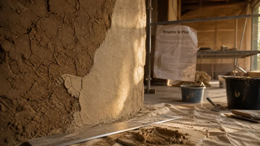 Rénovation d’une maison en pisé : respirer, drainer et isoler sans fissurer les murs
