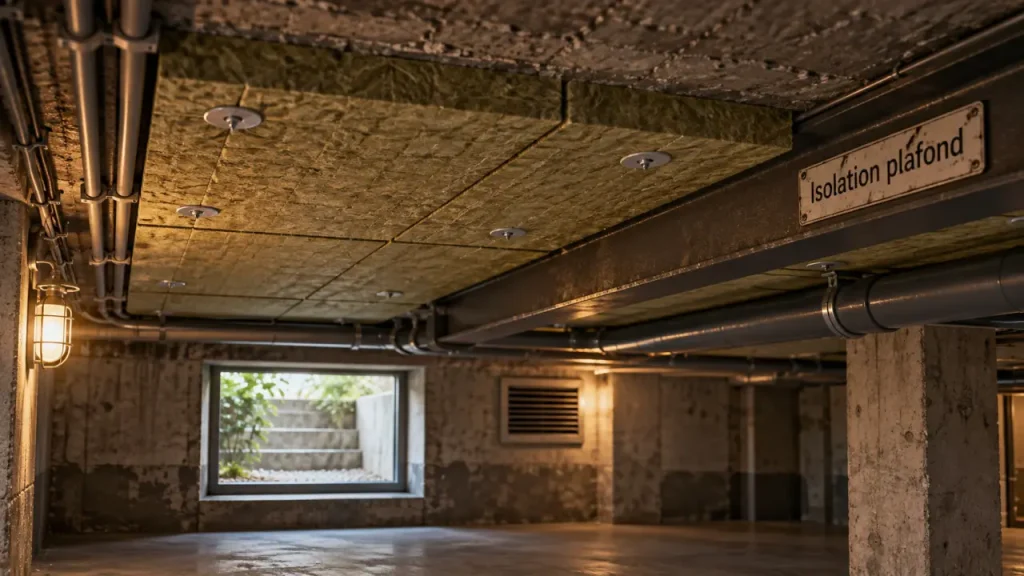 Isoler le plafond d’une cave : traitez l’humidité avant de poser les panneaux